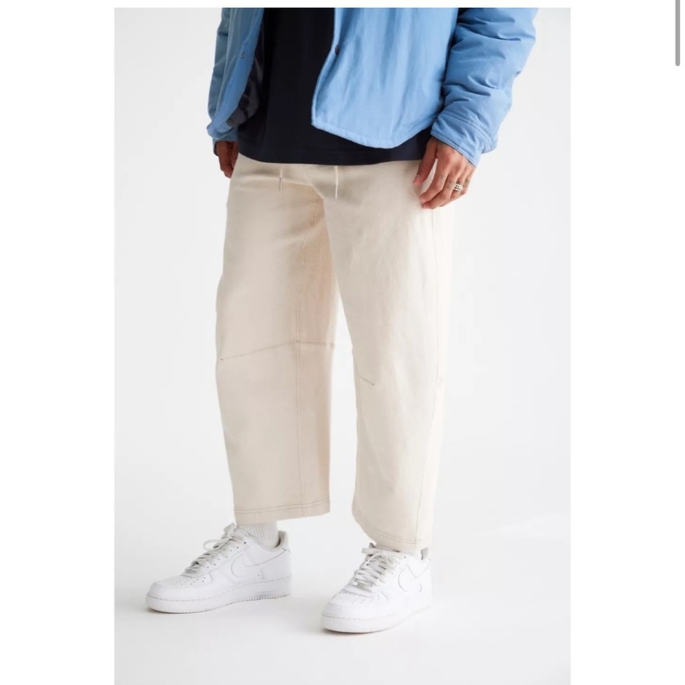 BDG Bowed Leg / Barrel twill cotton pants